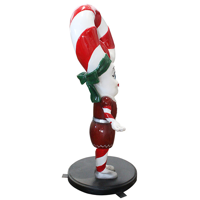 Candy Cane Wife Life Size Statue