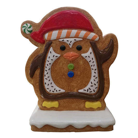 Gingerbread Penguin Over Sized Statue