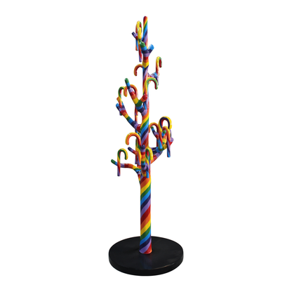 Candy Cane Tree With Minis Over Sized Statue