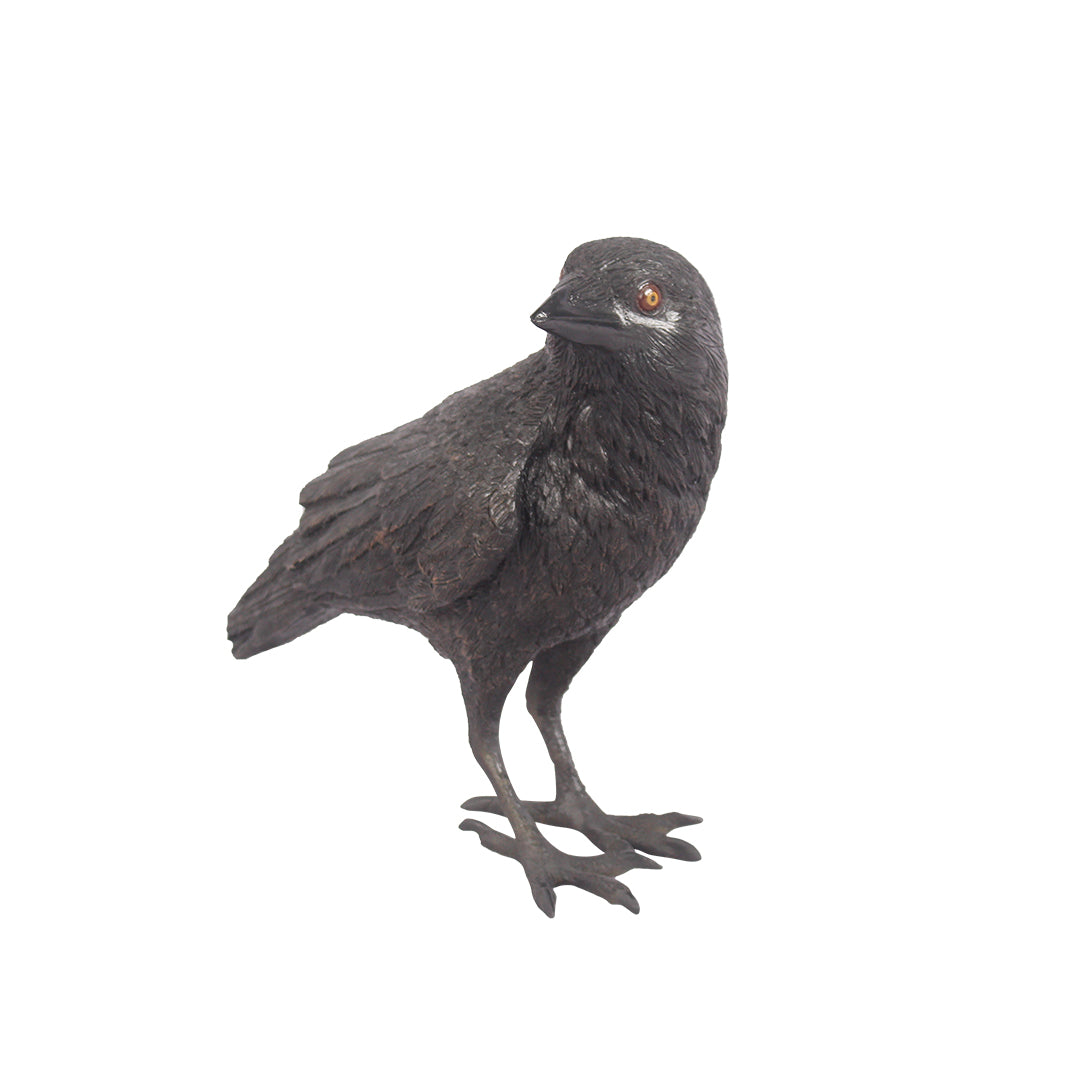 Crow Standing Life Size Statue