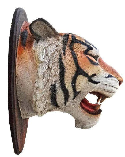 Bengal Tiger Head Life Size Statue - LM Treasures 