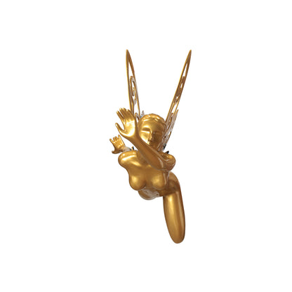 Hanging Golden Fairy Life Size Statue
