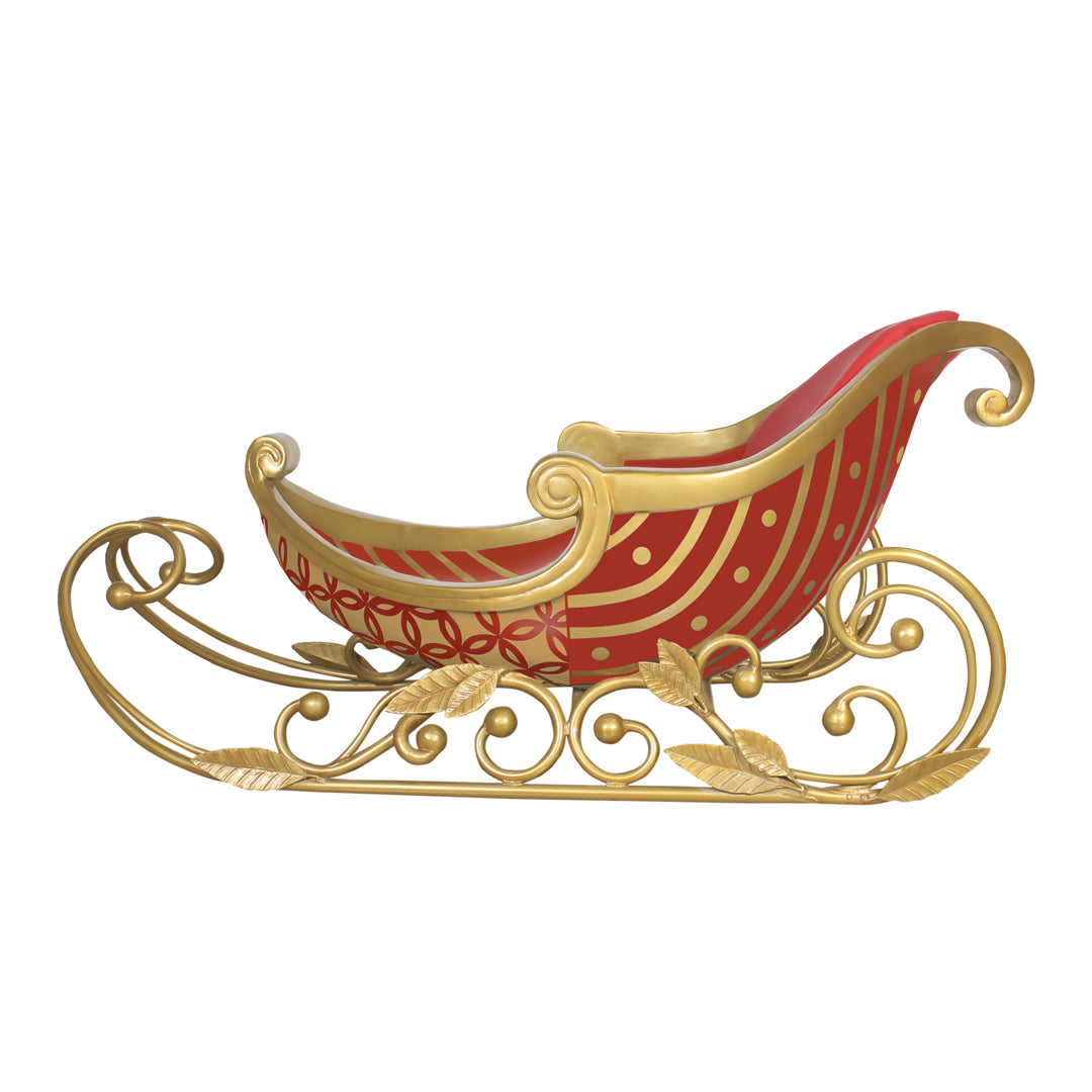 Elegant Sleigh 2 Seater Life Size Statue