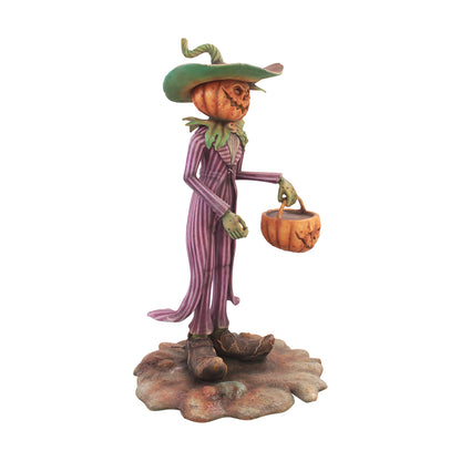 Pumpkin Head Mr. Spooky Trick Or Treat Life Size Statue