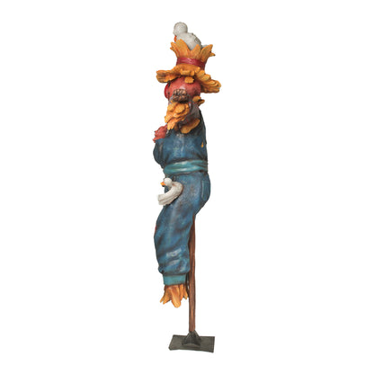 Comic Smiling Scarecrow Life Size Statue
