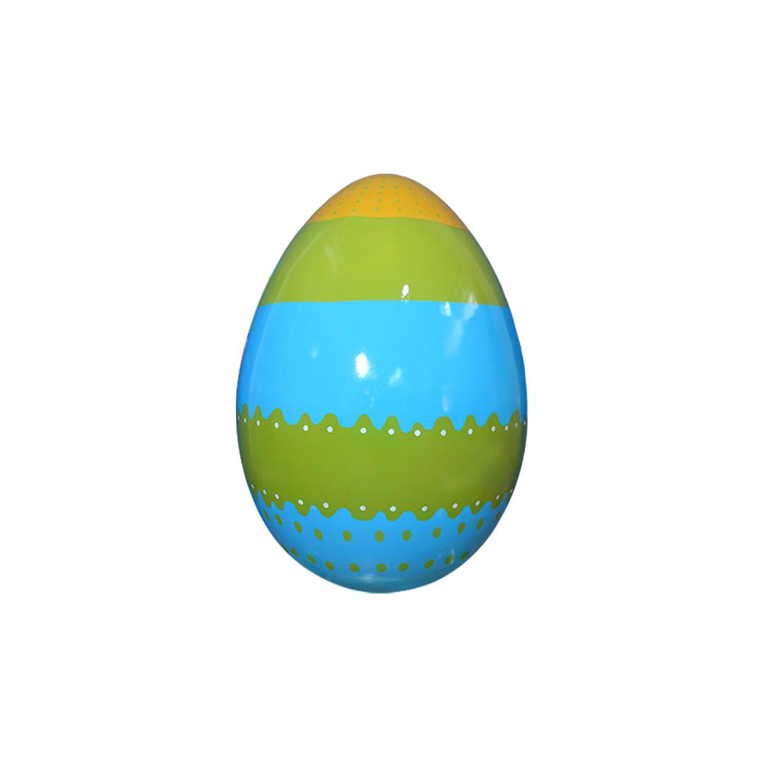 Easter Egg With Designs No Base Over Sized Statue