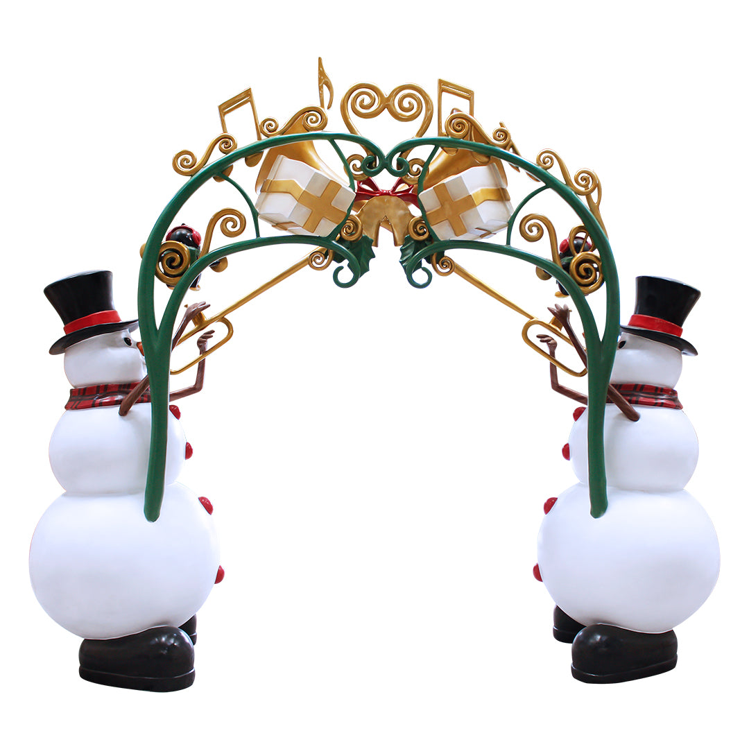 Snowman Trumpet Archway Statue