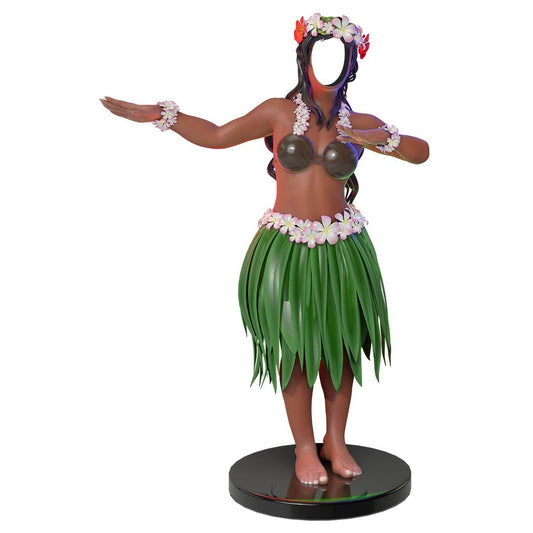 Hawaiian Dancer Photo Op Statue