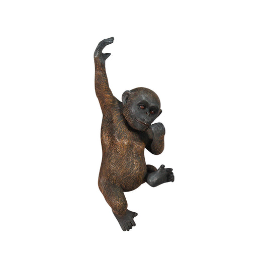 Gorilla Baby Hanging Life Size Statue
