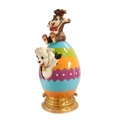 Easter Lamb And Bunny Over Sized Statue