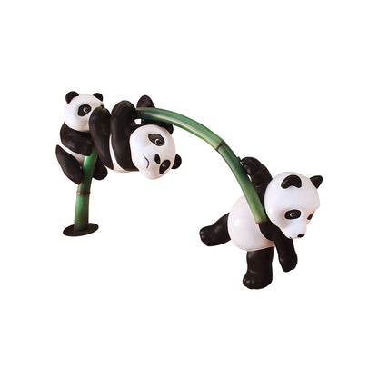 Panda Bear Cubs On Bamboo Life Size Statue