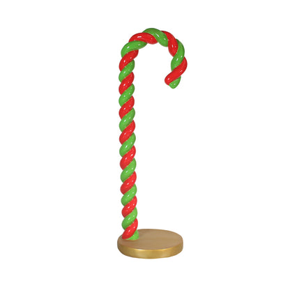 Candy Cane Twist On Base Over Sized Statue