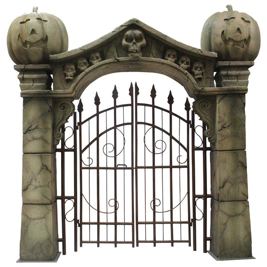 Pumpkin Gate Archway Over Sized Statue
