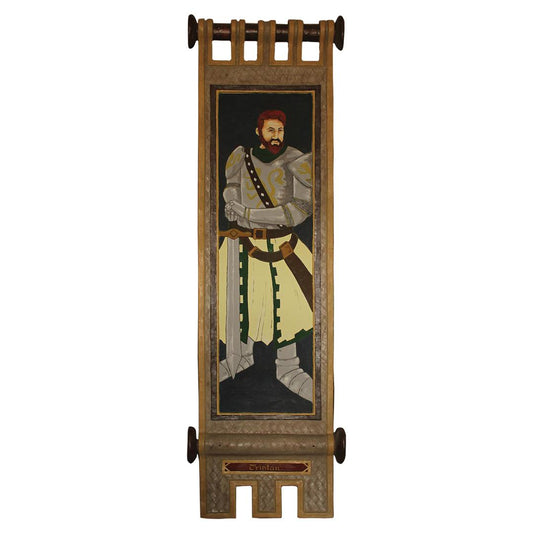 Medieval Wall Decor Knight Banner Statue