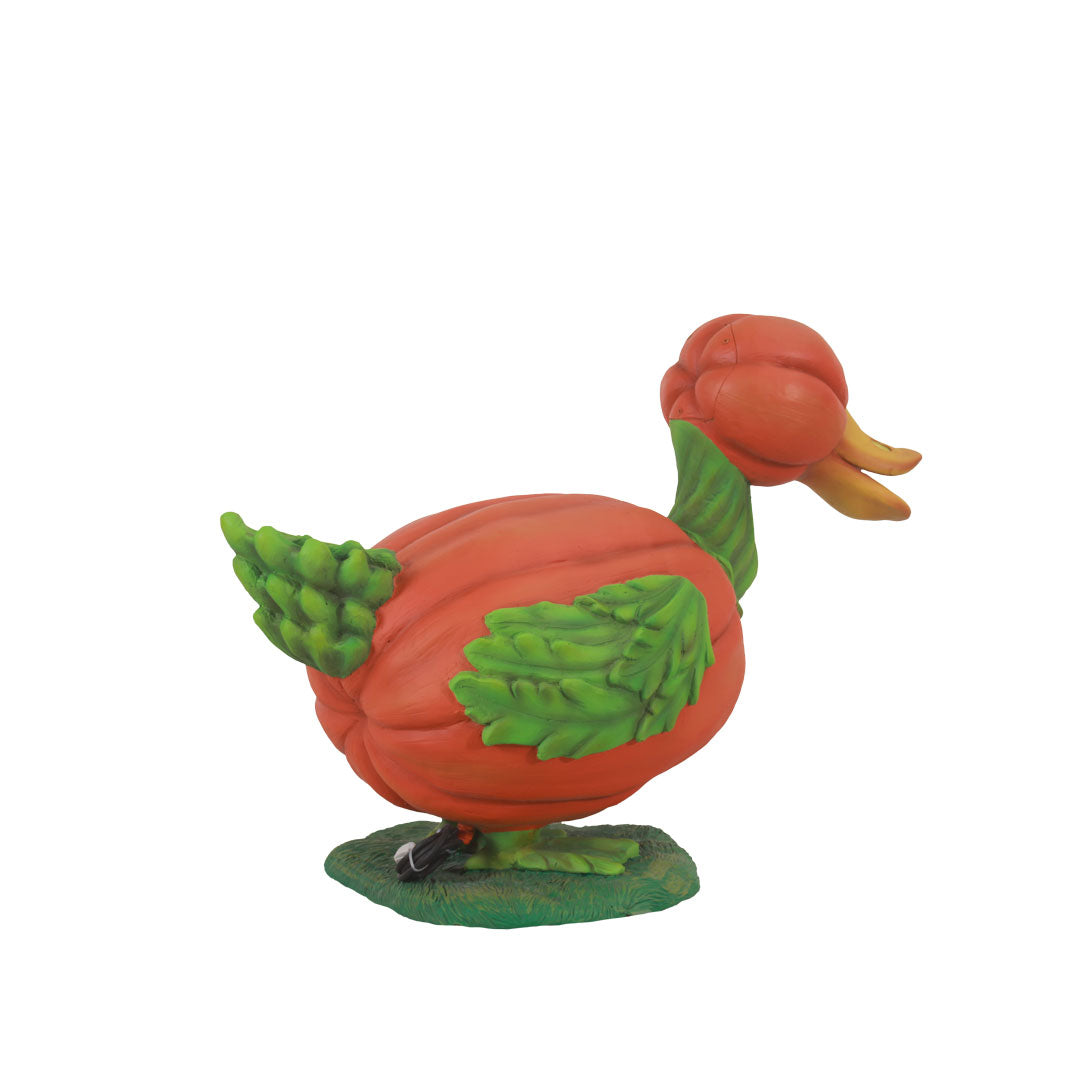 Pumpkin Duck Light Over Sized Statue