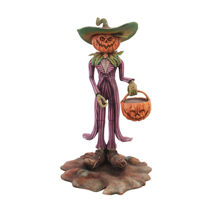 Pumpkin Head Mr. Spooky Trick Or Treat Life Size Statue