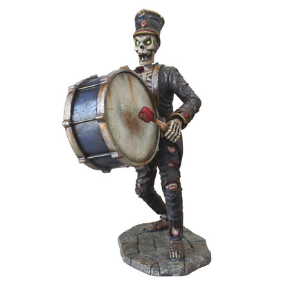 Skeleton Undead Drummer Life Size Statue