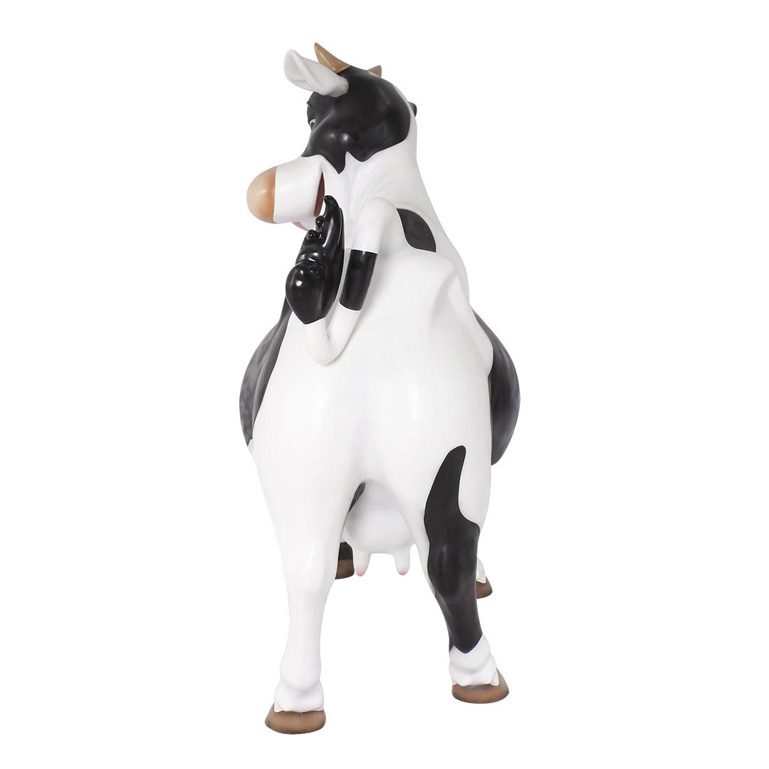 Comic Cow Life Size Statue