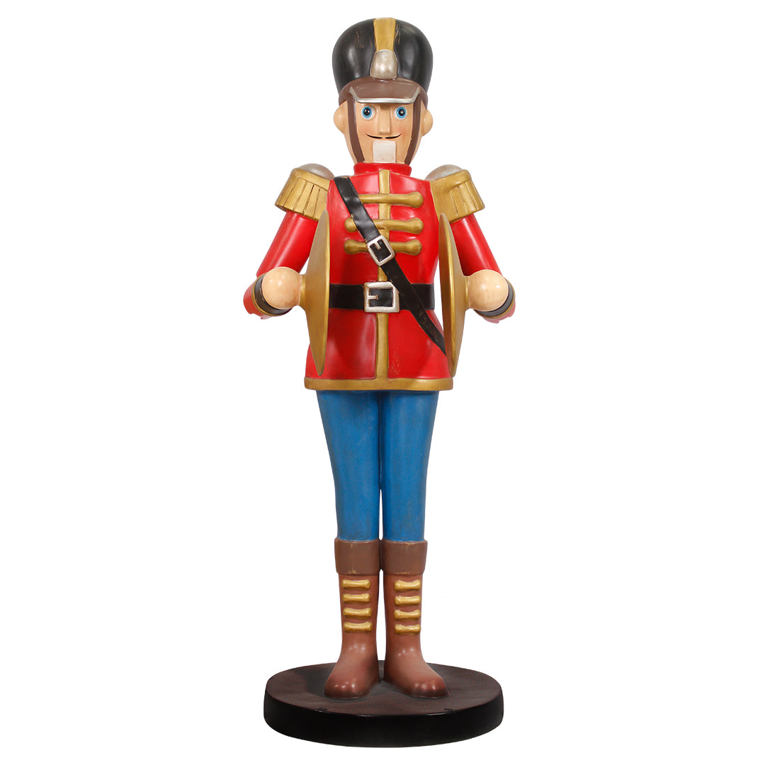 Toy Soldier Playing Cymbals Life Size Statue