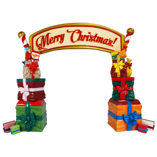 Gift Present Parcel Merry Christmas Archway Statue