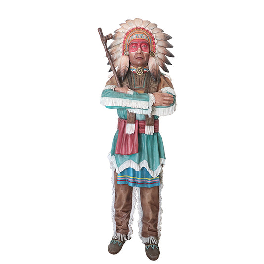 Indian Chief Kele Life Size Statue