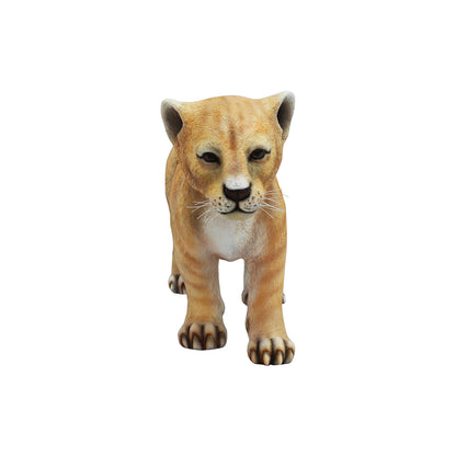 Lion Cub Walking Life Size Statue