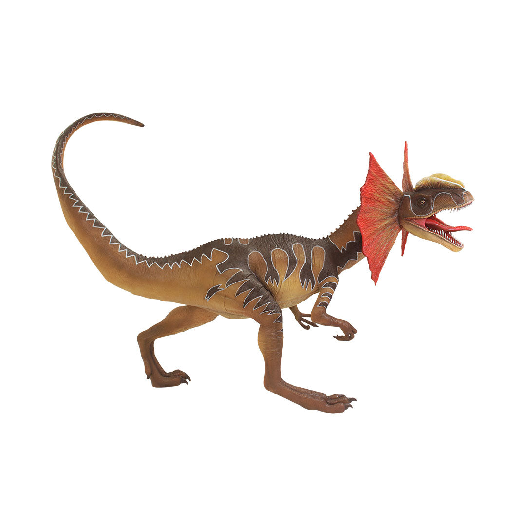 Dilophosaurus Walking Life Size Statue