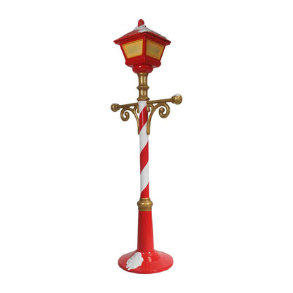 Christmas Lamp Light Post Life Size Statue