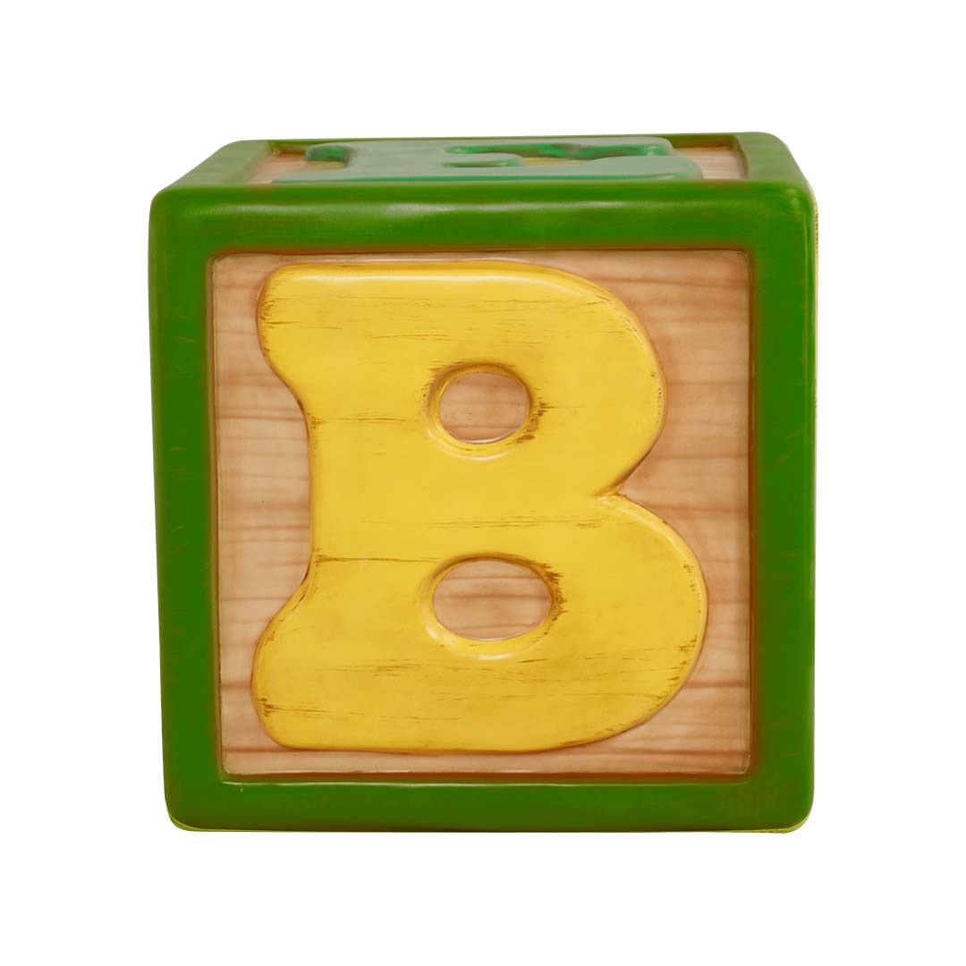 Letter Block Sides B,E,L,N,T,Y Over Sized Statue