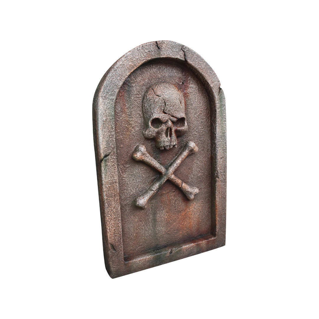Pirate Tombstone Skull Life Size Statue