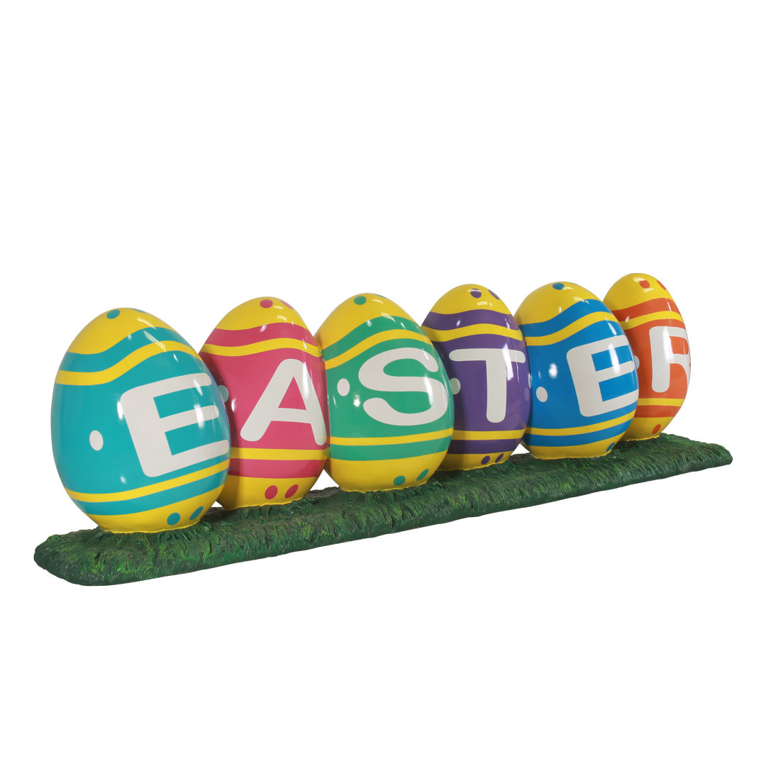 Easter Eggs Sign Over Sized Statue