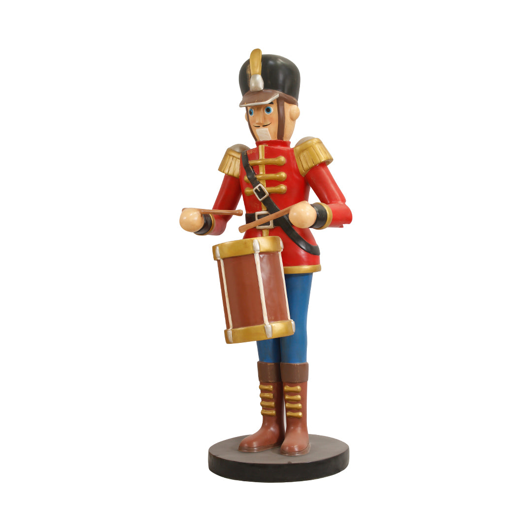 Toy Soldier Playing Drum Life Size Statue