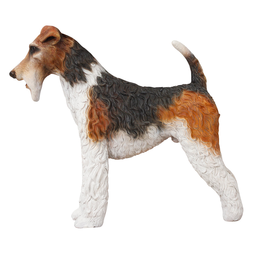 Dog Fox Terrier Life Size Statue