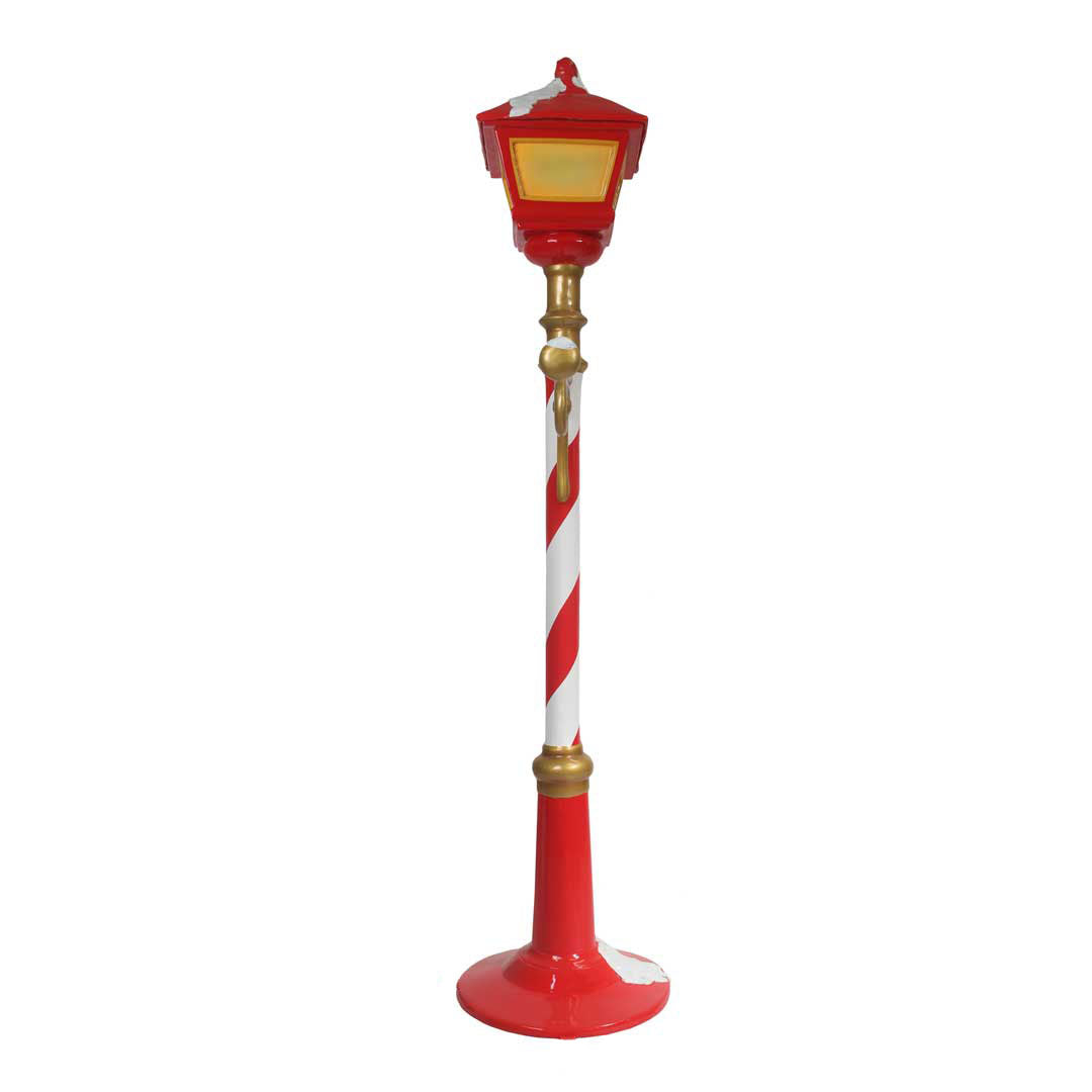 Christmas Lamp Light Post Life Size Statue