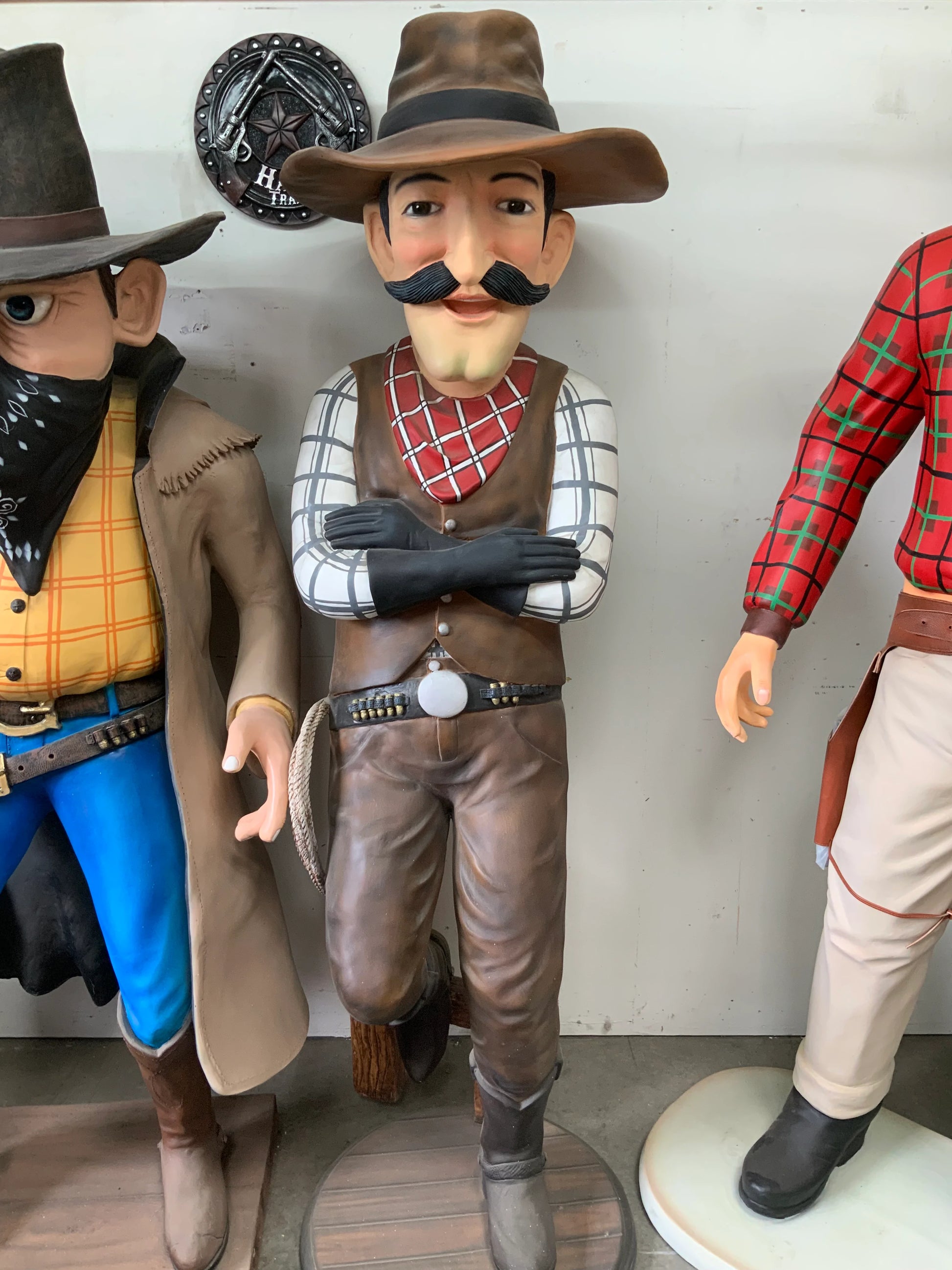 Relaxed Cowboy Life Size Statue - LM Treasures 