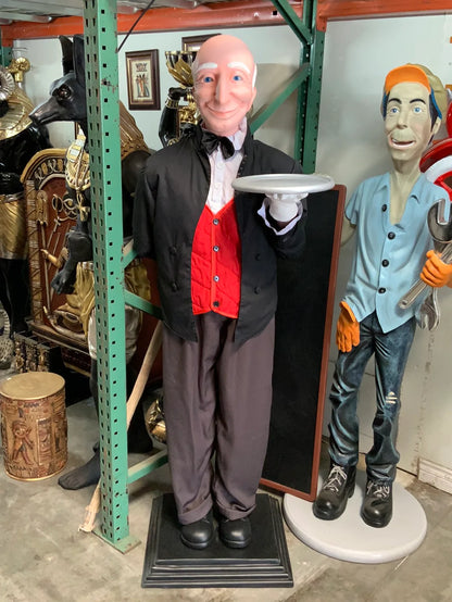 Butler Life Size Display Prop Decor Resin Statue - LM Treasures Life Size Statues & Prop Rental