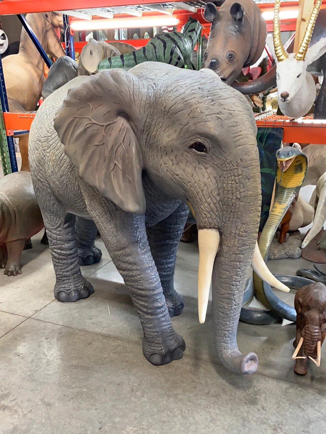 Elephant Life Size Statue - LM Treasures Life Size Statues & Prop Rental