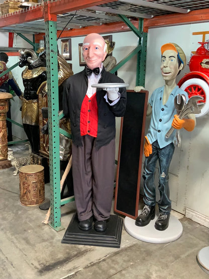 Butler Life Size Display Prop Decor Resin Statue - LM Treasures Life Size Statues & Prop Rental