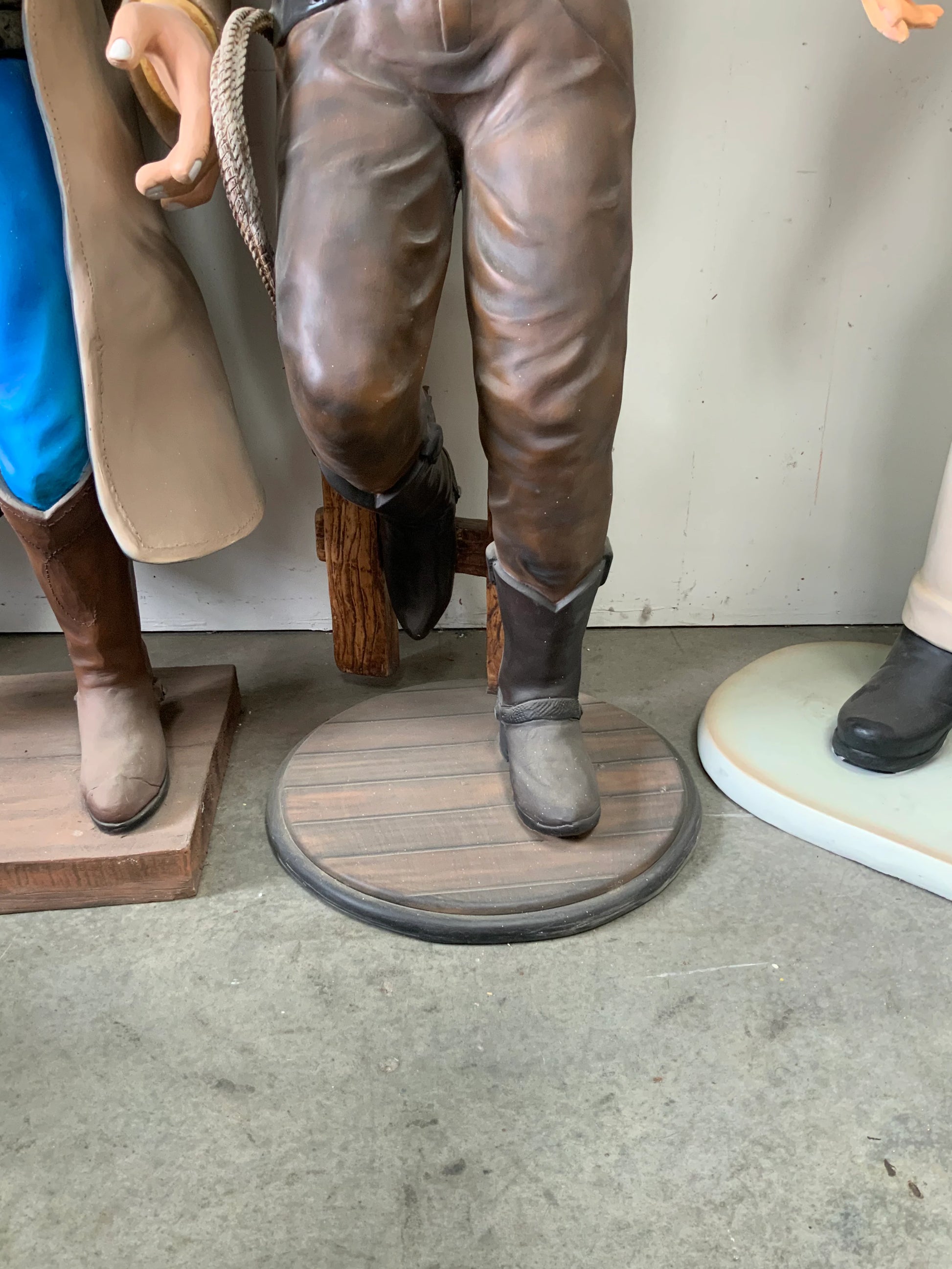 Relaxed Cowboy Life Size Statue - LM Treasures 