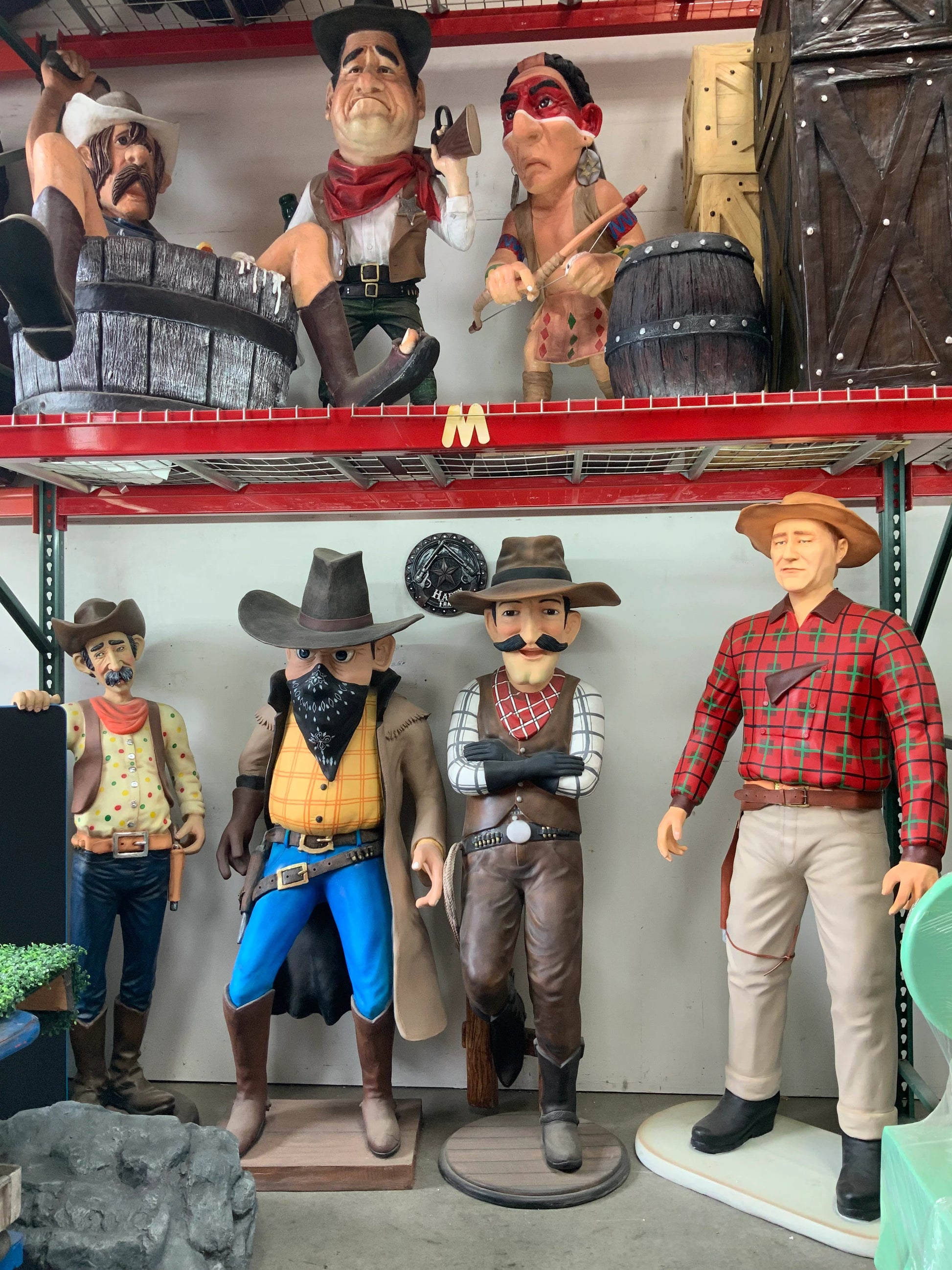 Relaxed Cowboy Life Size Statue - LM Treasures 
