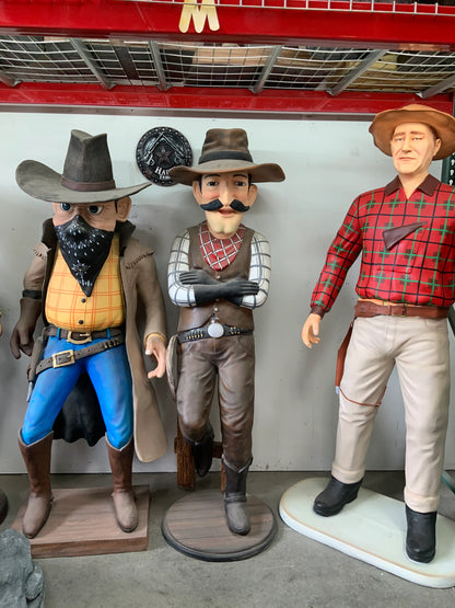 Relaxed Cowboy Life Size Statue - LM Treasures 