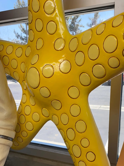 Comic Starfish Sequin Over Sized Statue - LM Treasures Life Size Statues & Prop Rental
