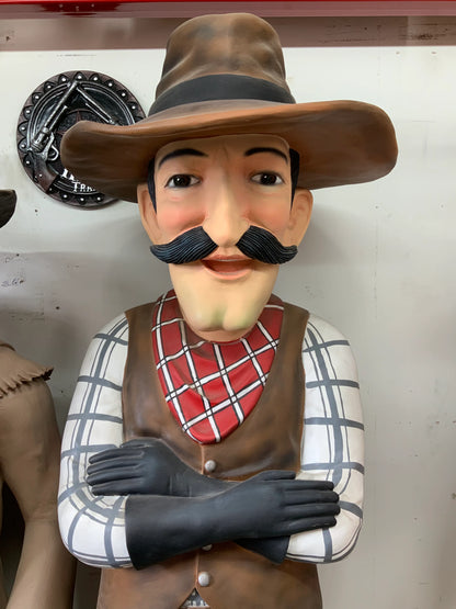 Relaxed Cowboy Life Size Statue - LM Treasures 