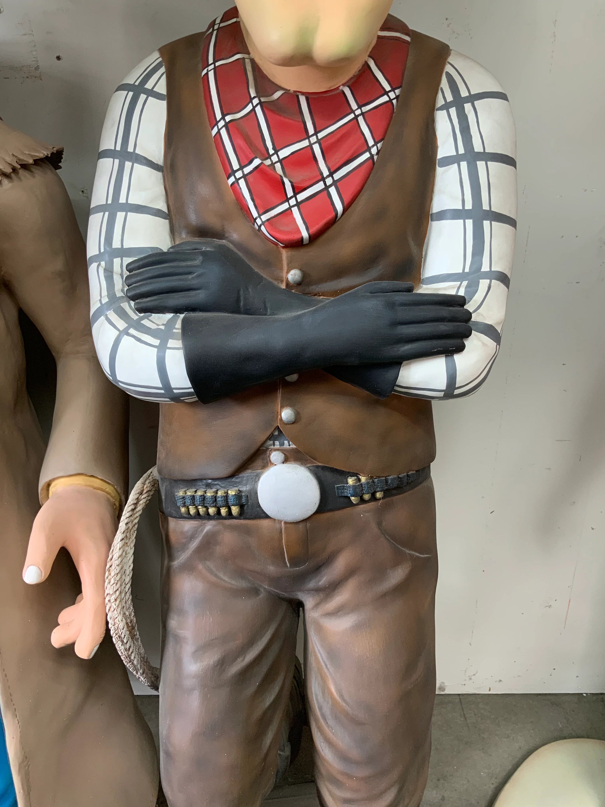Relaxed Cowboy Life Size Statue - LM Treasures 