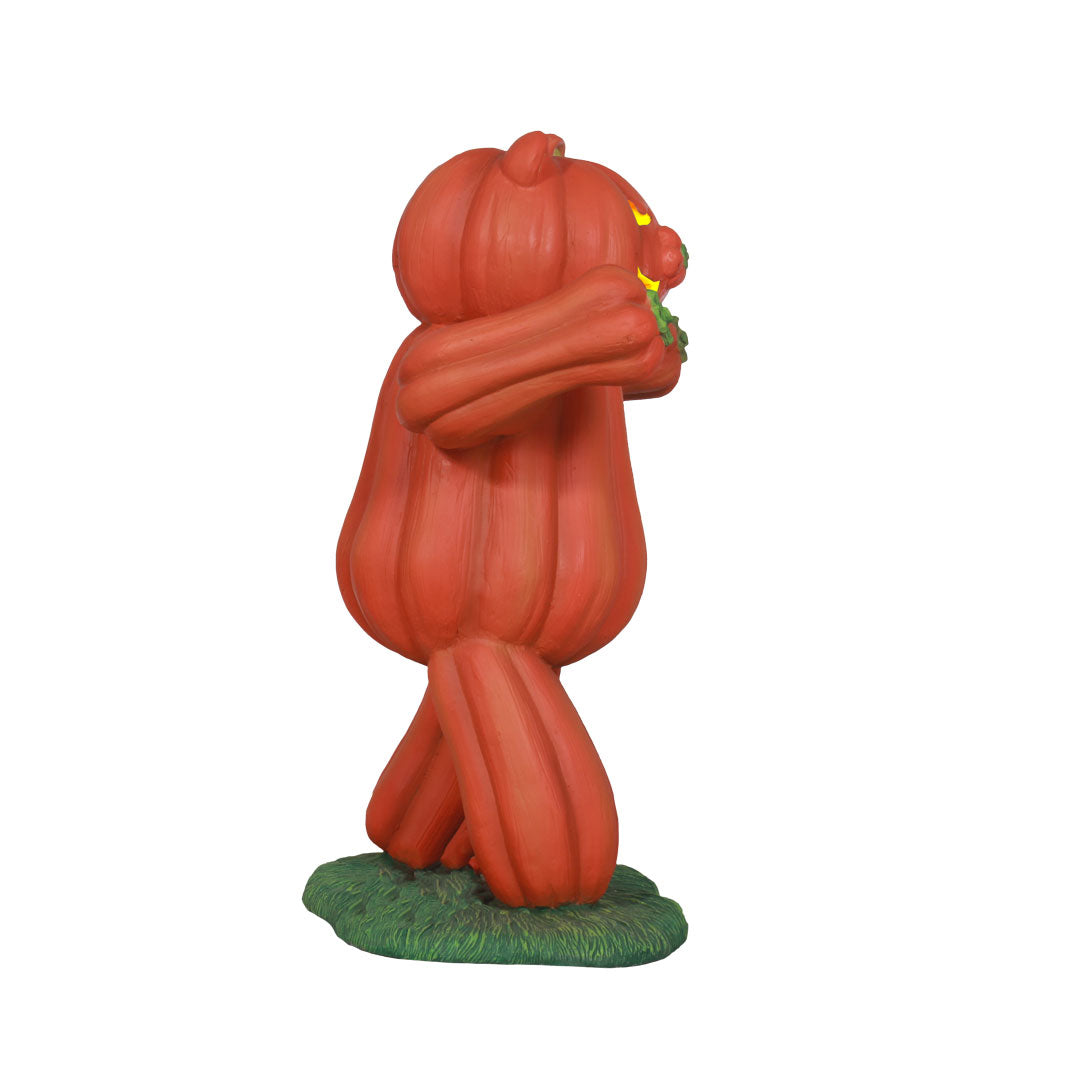 Pumpkin Bear Standing Light Over Sized Statue
