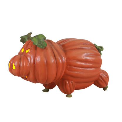 Pumpkin Pig Light Over Sized Statue