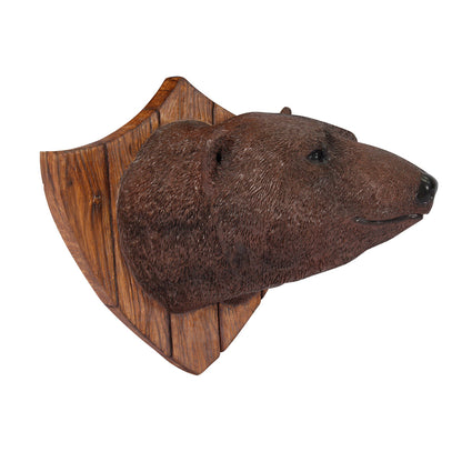 Wall Decor Grizzly Bear Trophy Head Life Size Statue