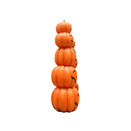 Stacked Pumpkin Halloween Archway Statue