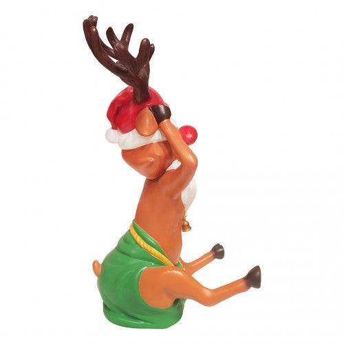 Reindeer Rudolph Santa Life Size Statue