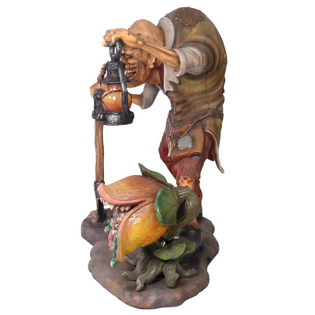 Hunchback Igor With Carnivorous Plant Life Size Statue